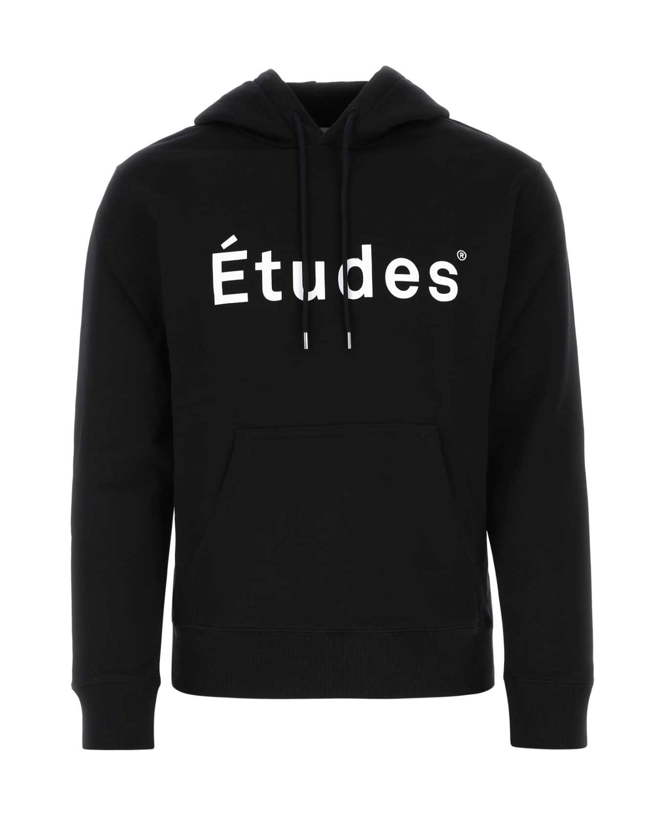 Études Black Cotton Sweatshirt - BLACK フリース