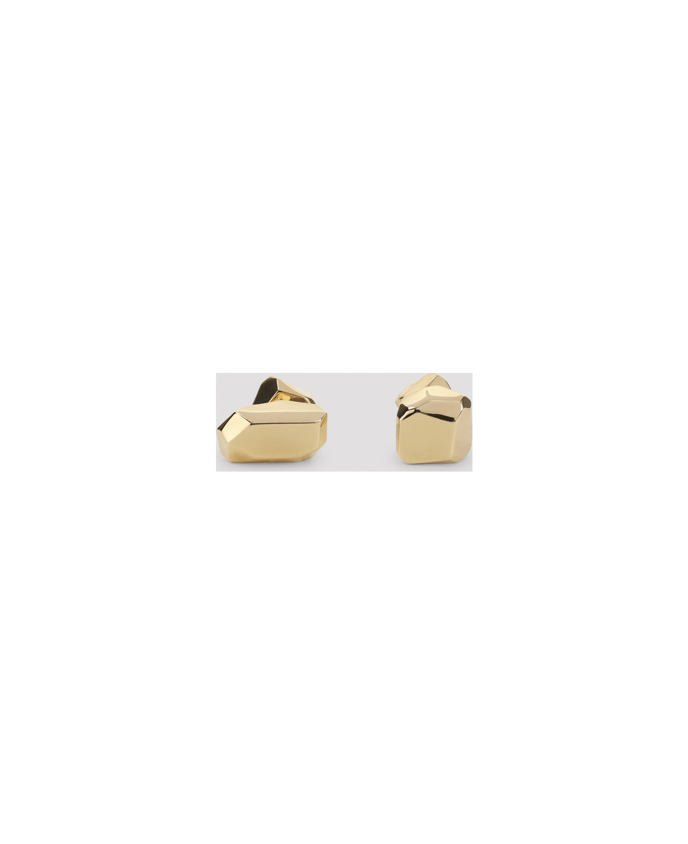Lanvin Tiny Studs Cubic Metal Earrings - Gold