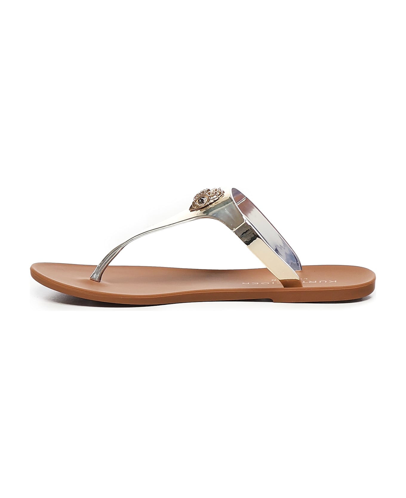 Kurt Geiger Maddison T-bar Flip Flops - Brown