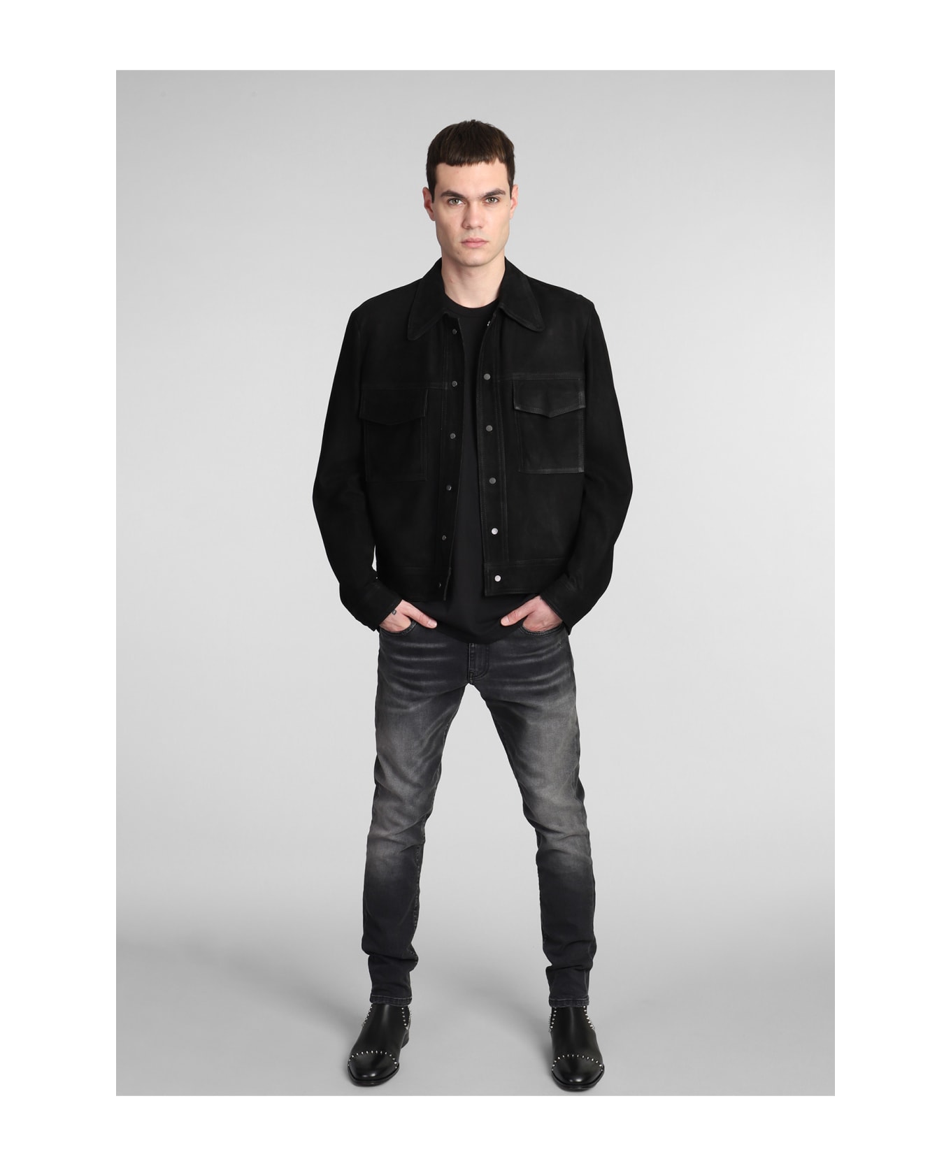 Salvatore Santoro Jeans In Black Denim - black