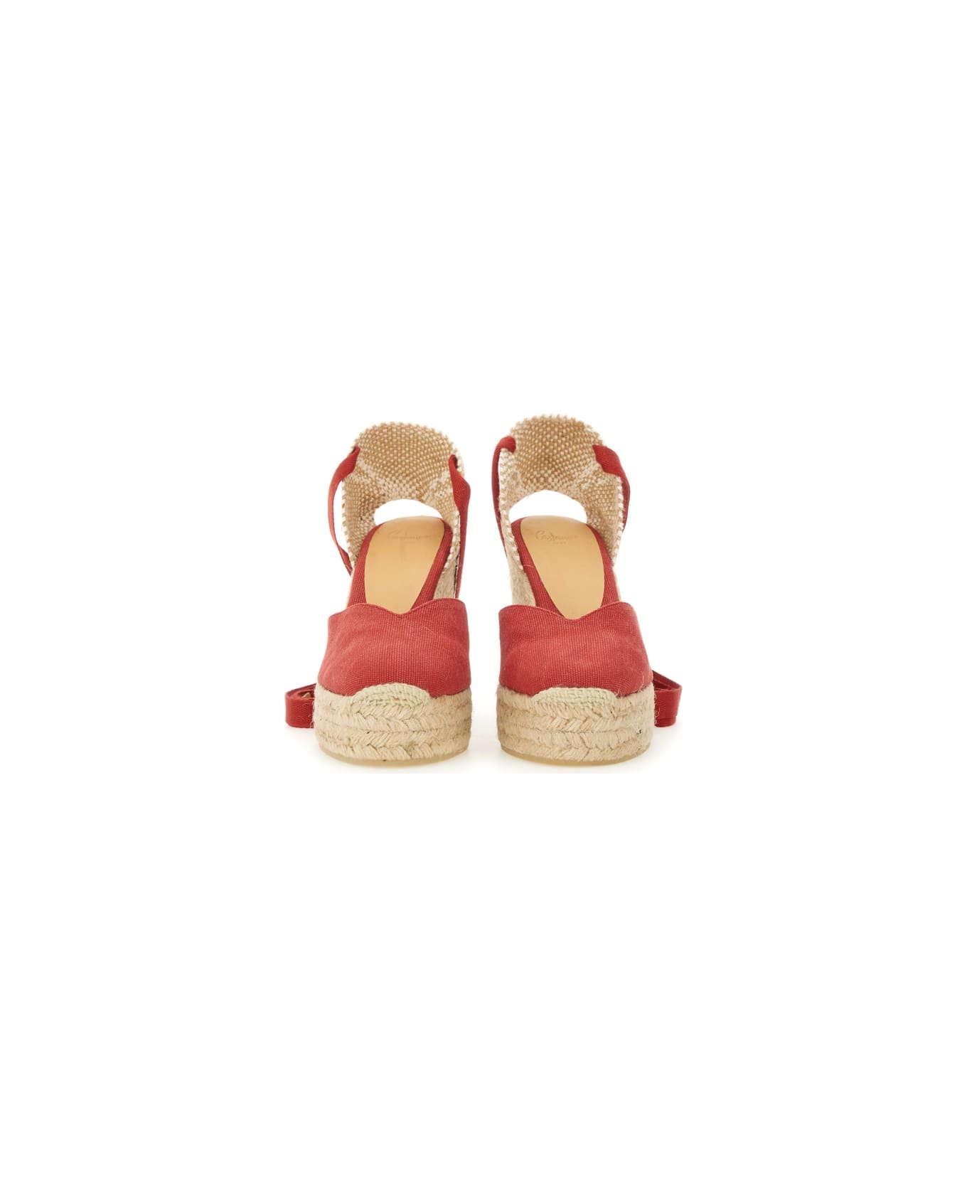 Castañer Espadrille "clear" - RED