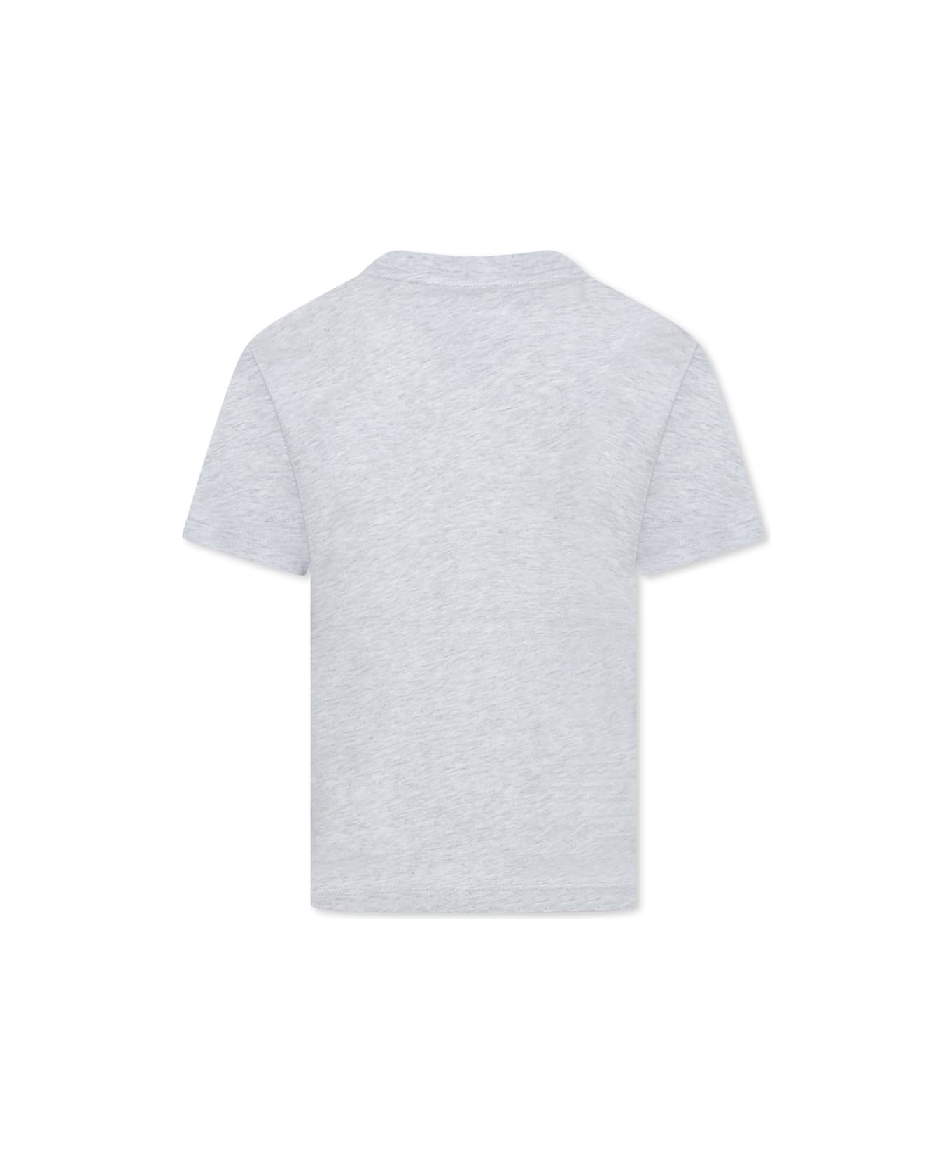 MSGM Grey T-shirt For Kids With Logo - Grey