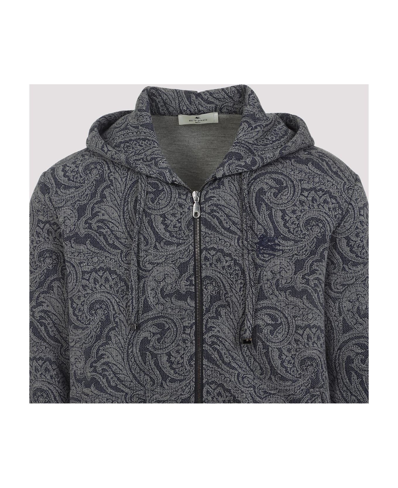 Etro Zipped Hoodie With Welt Pockets - Bicolore
