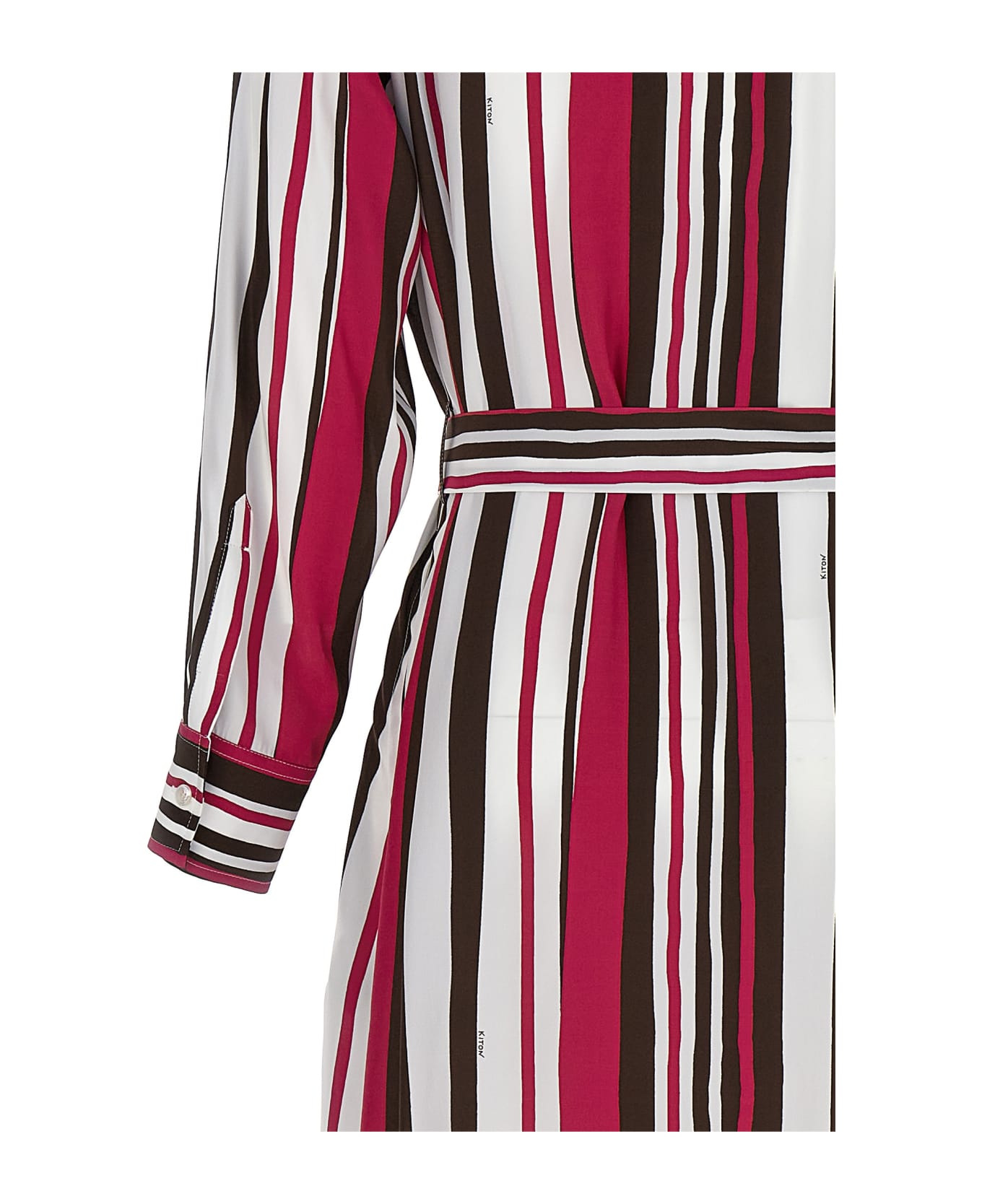Kiton Striped Shirt Dress - Multicolor