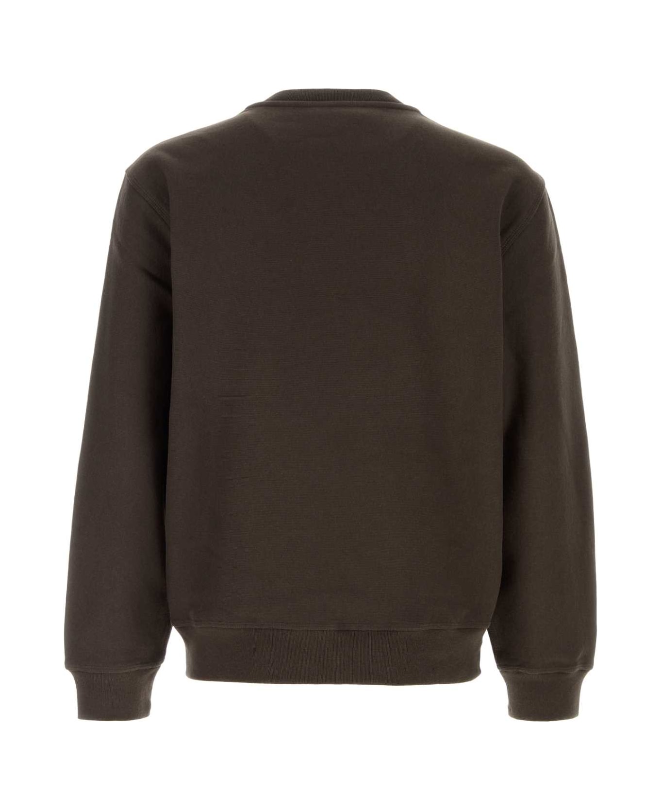 Burberry Brown Cotton Blend Sweatshirt - SHADOW