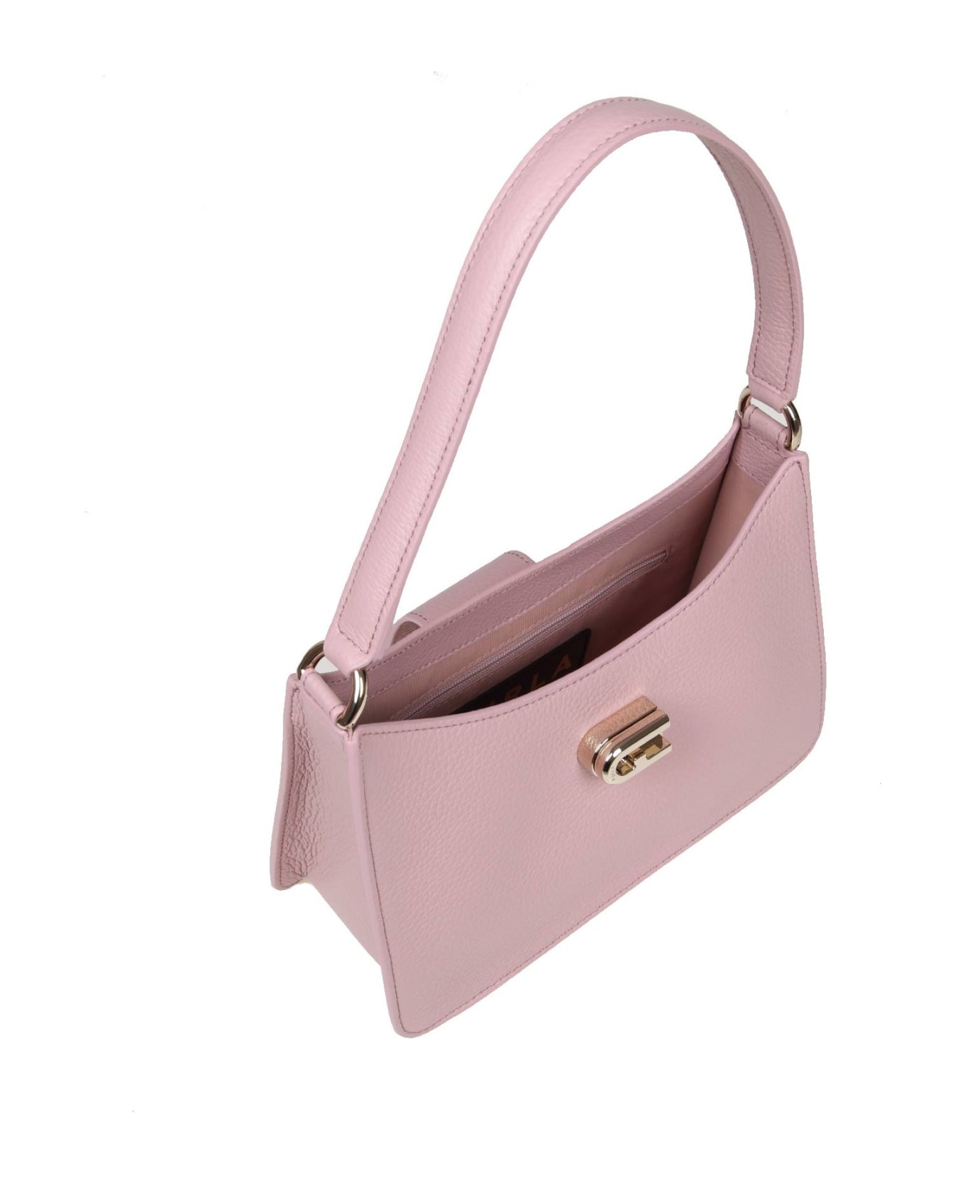 Furla 1927 S Shoulder Bag In Pink Soft Leather - Alba ショルダーバッグ