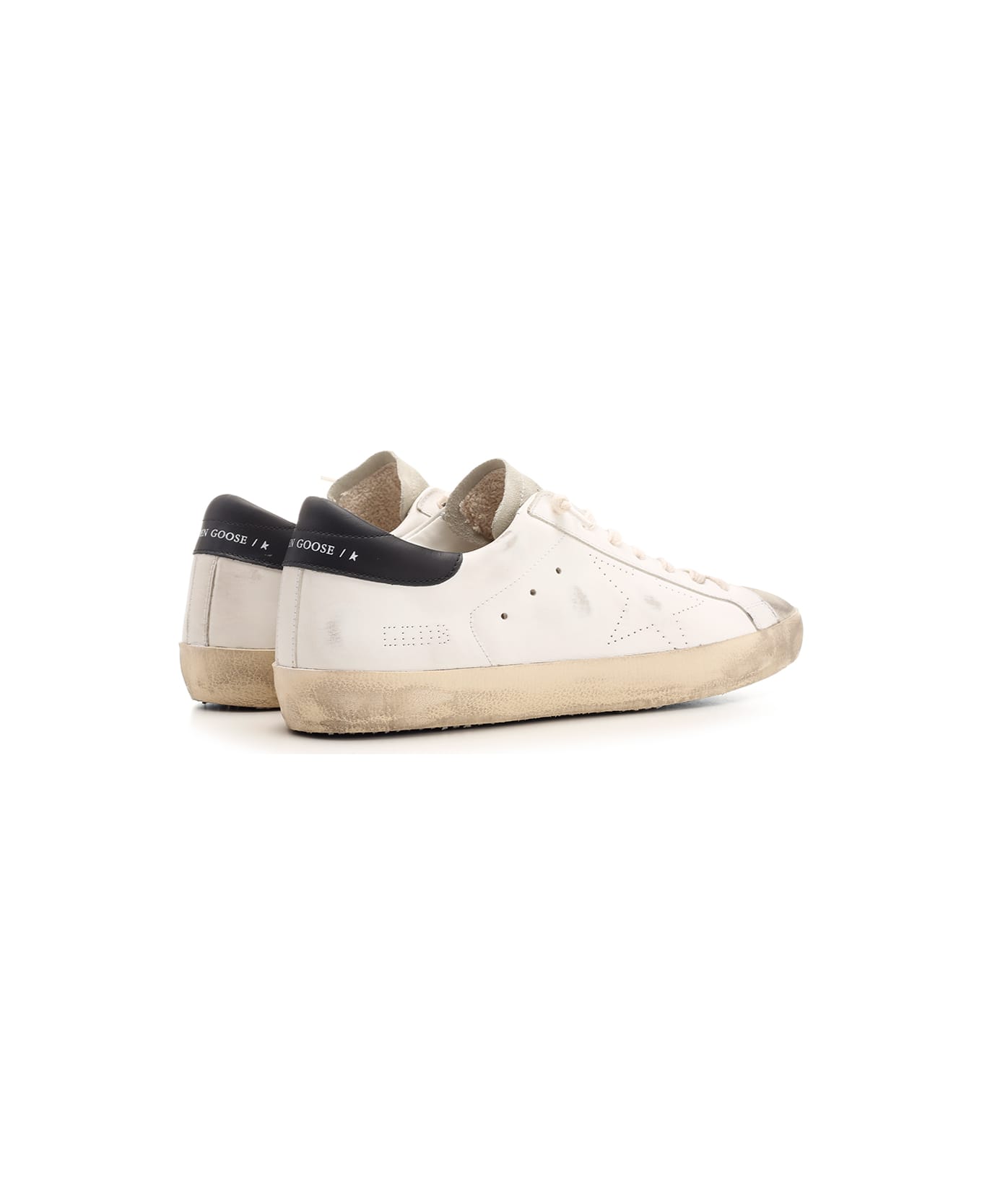 Golden Goose Super-star Leather Low-top Sneakers - White/Ice/Black