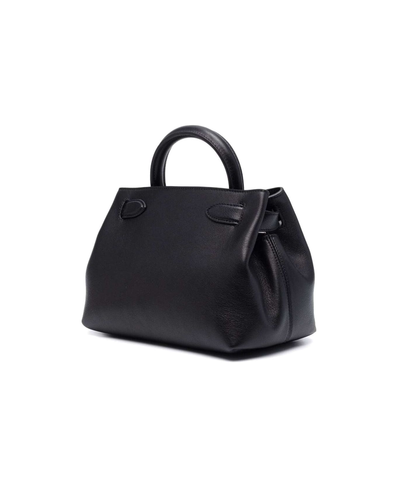 Mulberry Black Hand Bag With Single Handle And Gold-tone Details In Leather Woman - Black トートバッグ