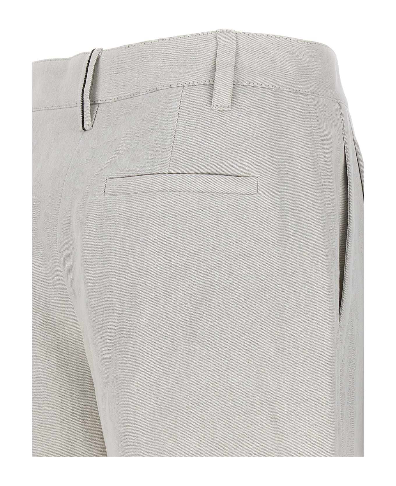 Brunello Cucinelli Pleated Bermuda Shorts - Gray