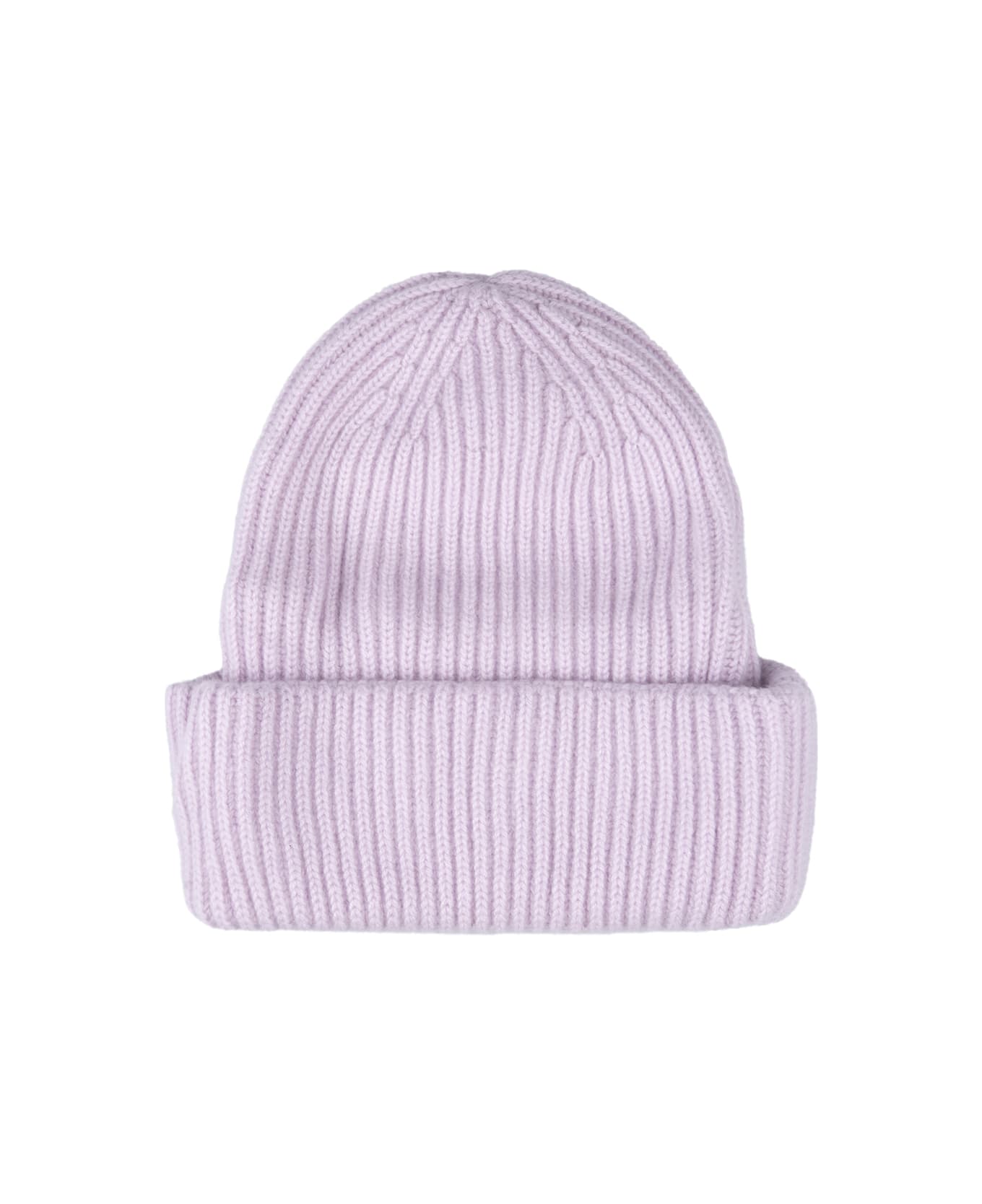 Fedeli Petunia Ribbed Cashmere Beanie - Pink 帽子