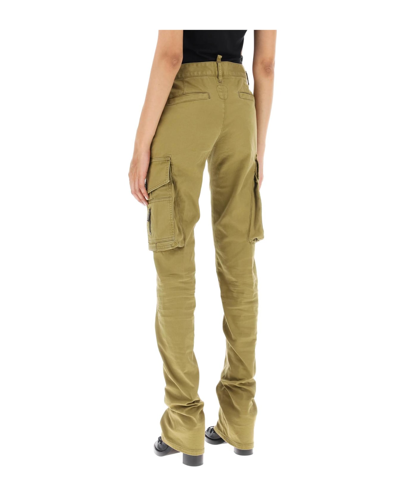 Dsquared2 Flare Sexy Cargo Trousers - Beige