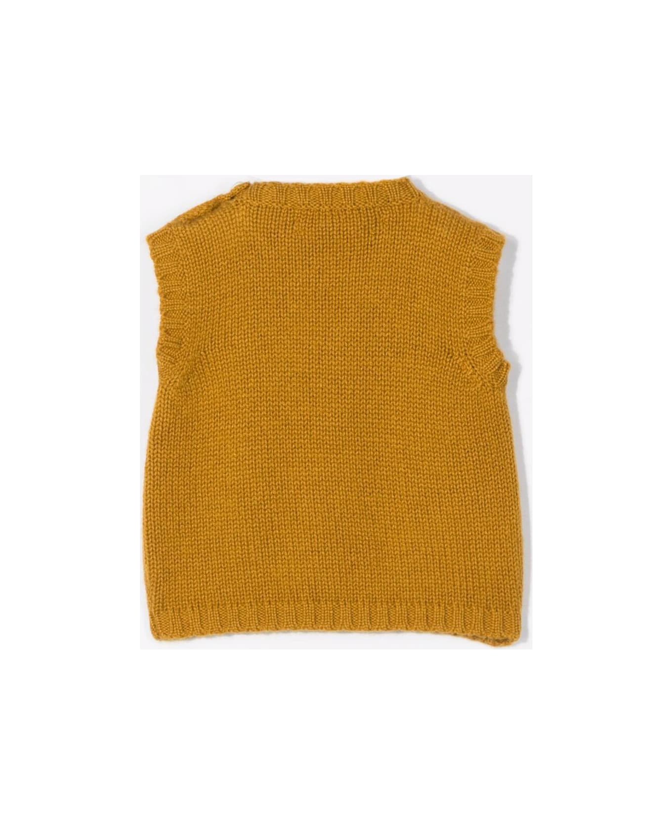 La stupenderia Cable-knit Cashmere Vest - Brown