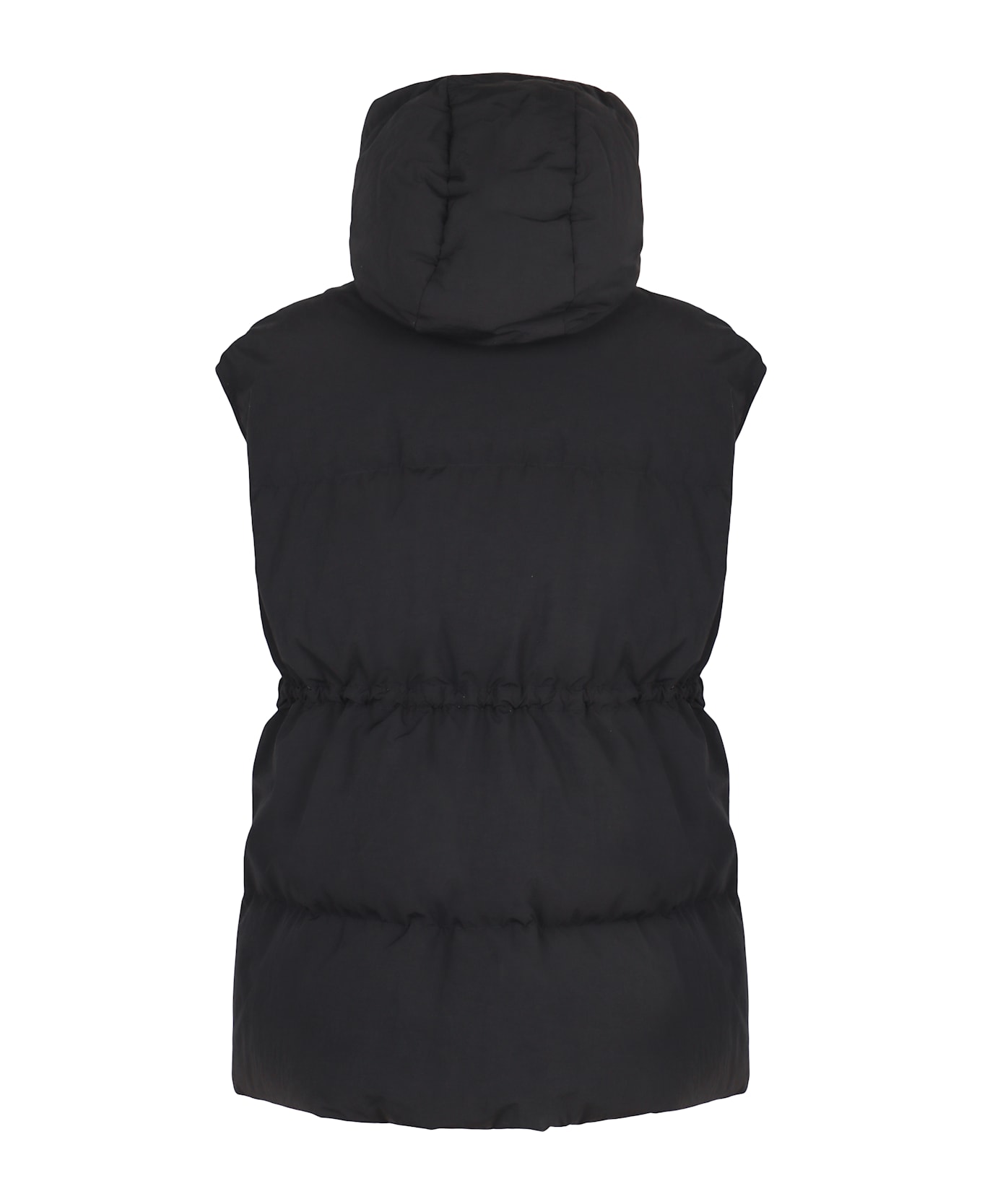 Herno Sleeveless Down Jacket With Hood - black