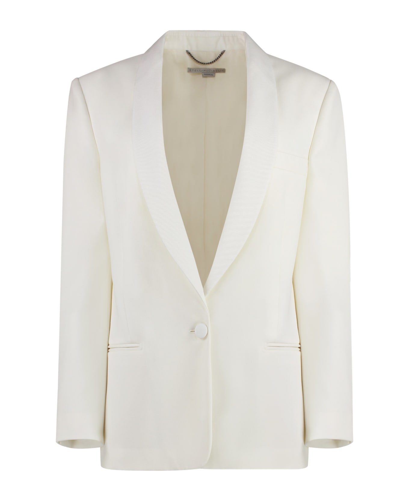 Stella McCartney Wool Blazer With Two Buttons - White