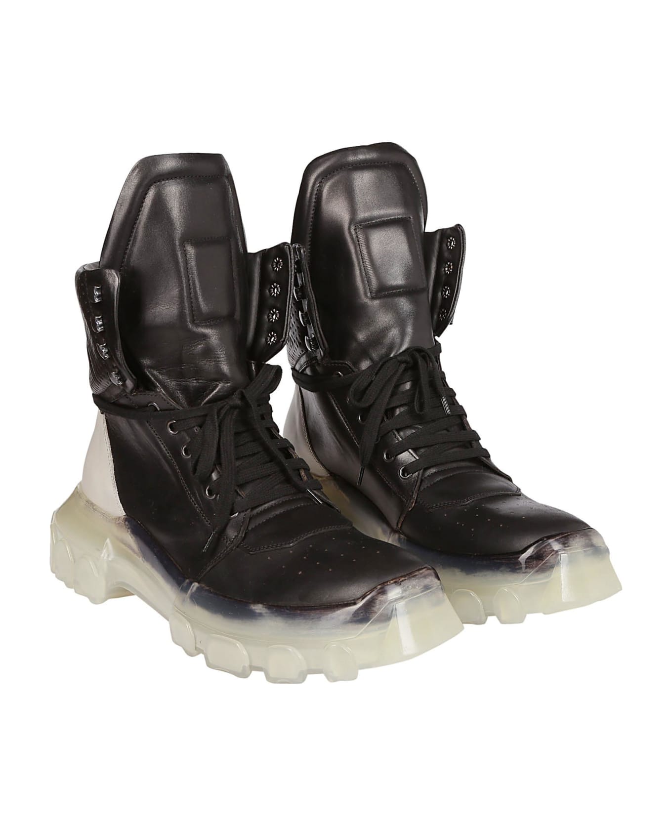Rick Owens Darkshadow Combat Lace-up Boots | italist, ALWAYS LIKE A SALE