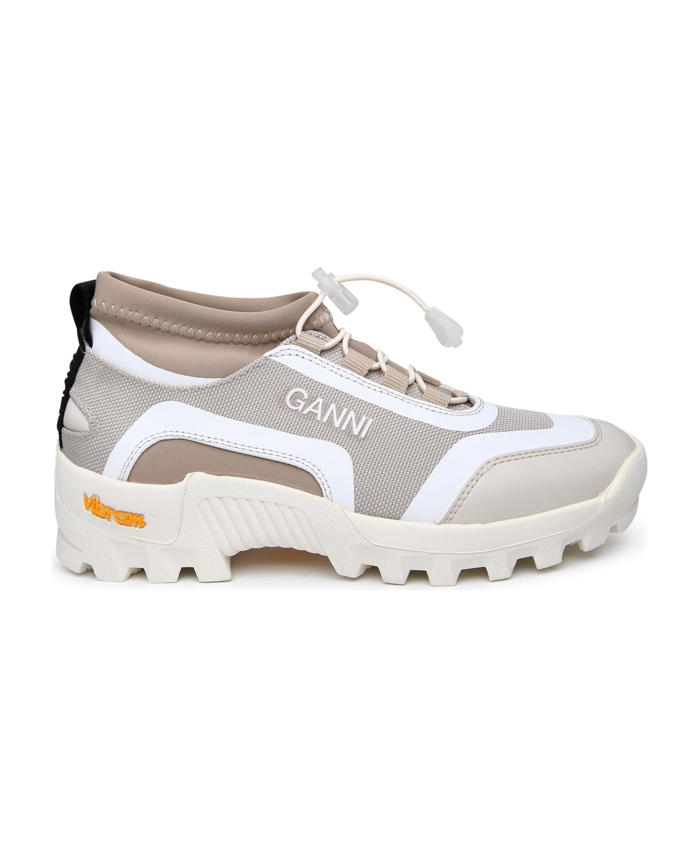 Ganni Performance Two-tone Recycled Polyester Sneakers - Multicolor