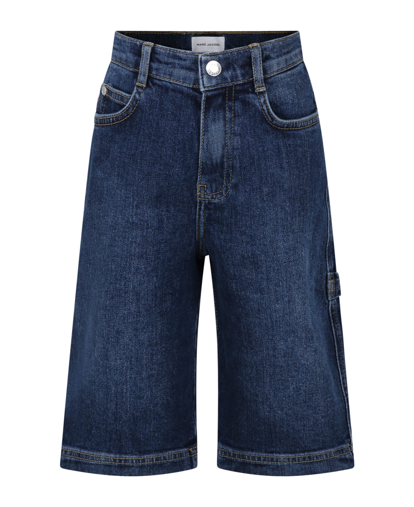 Marc Jacobs Denim Shorts For Boy With Logo - Denim