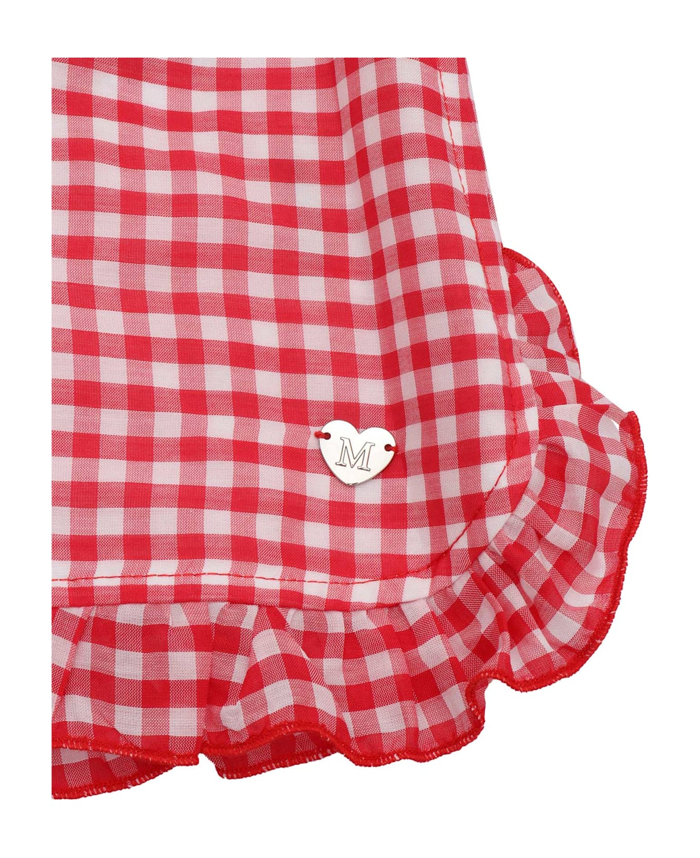 Monnalisa Vichy Shorts - RED