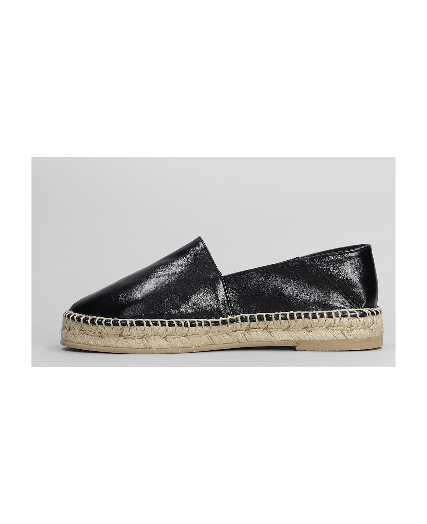 Ami Alexandre Mattiussi Espadrilles In Black Leather - black フラットシューズ