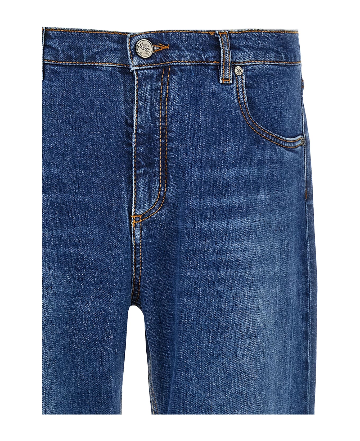 Etro Embroidery Jeans - Blue