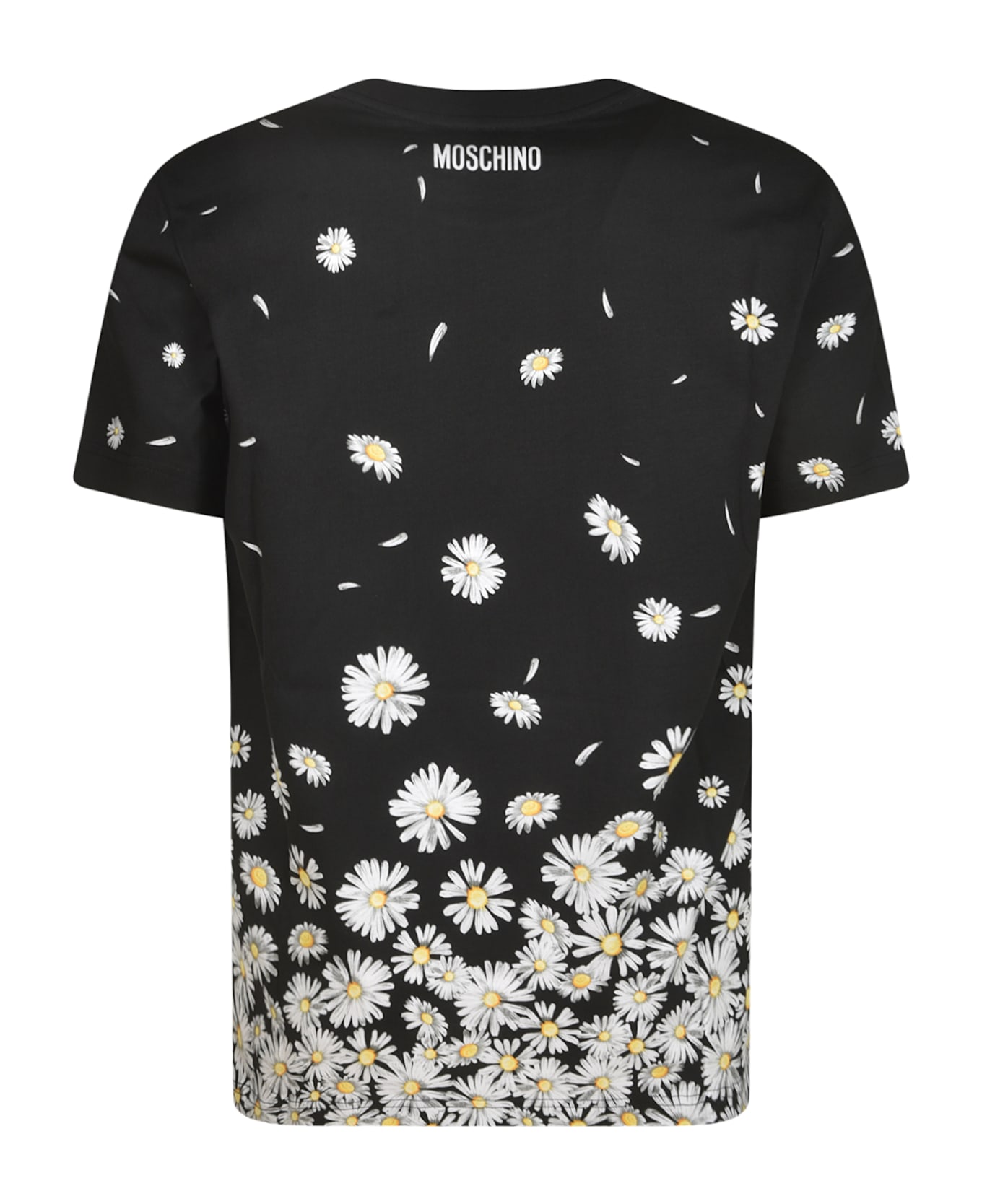 Moschino Floral Print T-shirt - Black/White