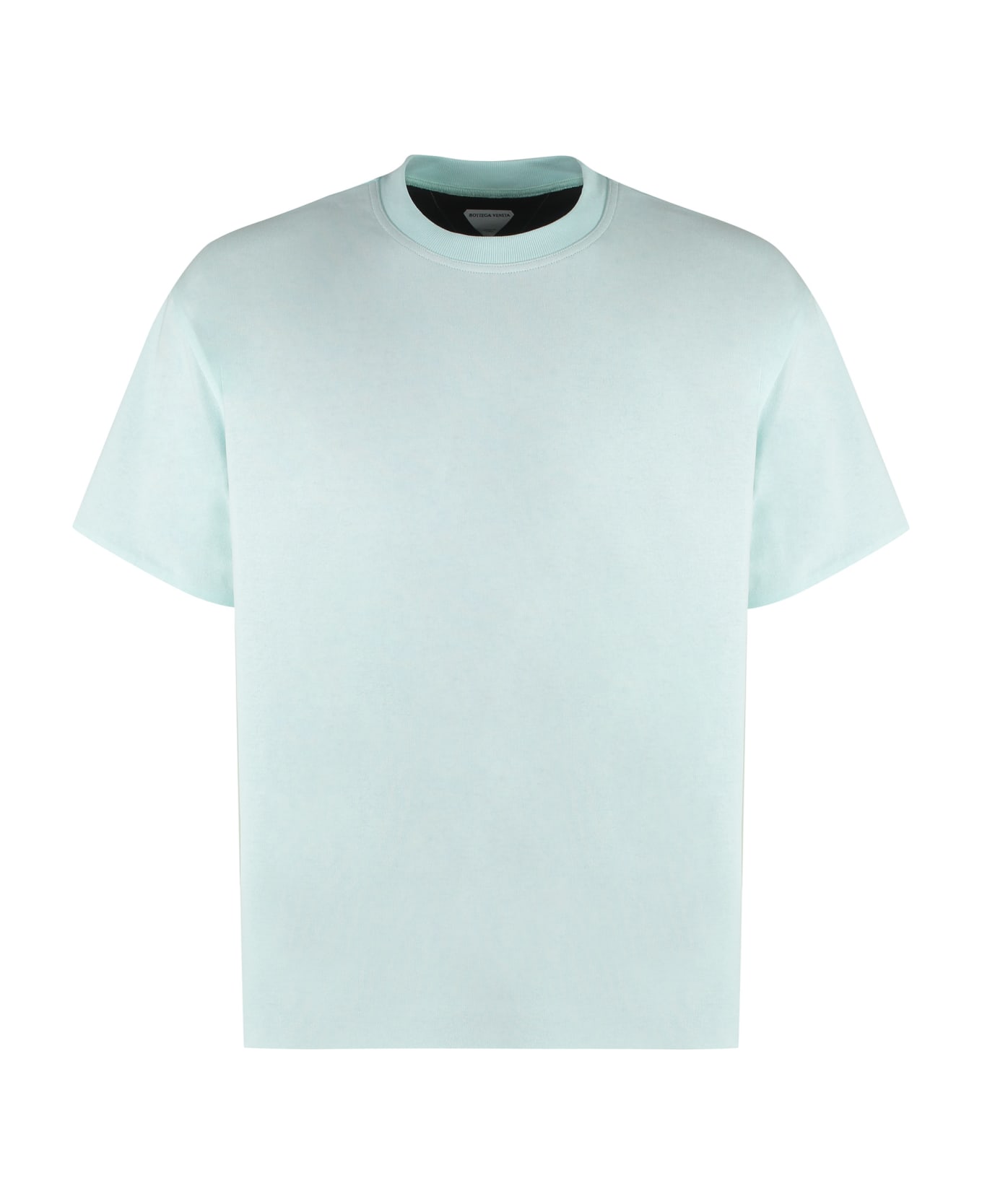 Bottega Veneta Cotton Crew-neck T-shirt - Pale turquoise navy