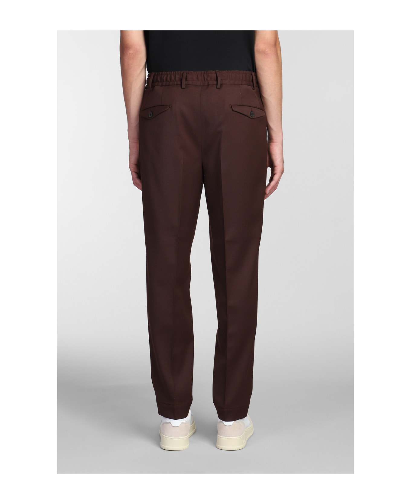 Santaniello Pants In Brown Polyester - brown