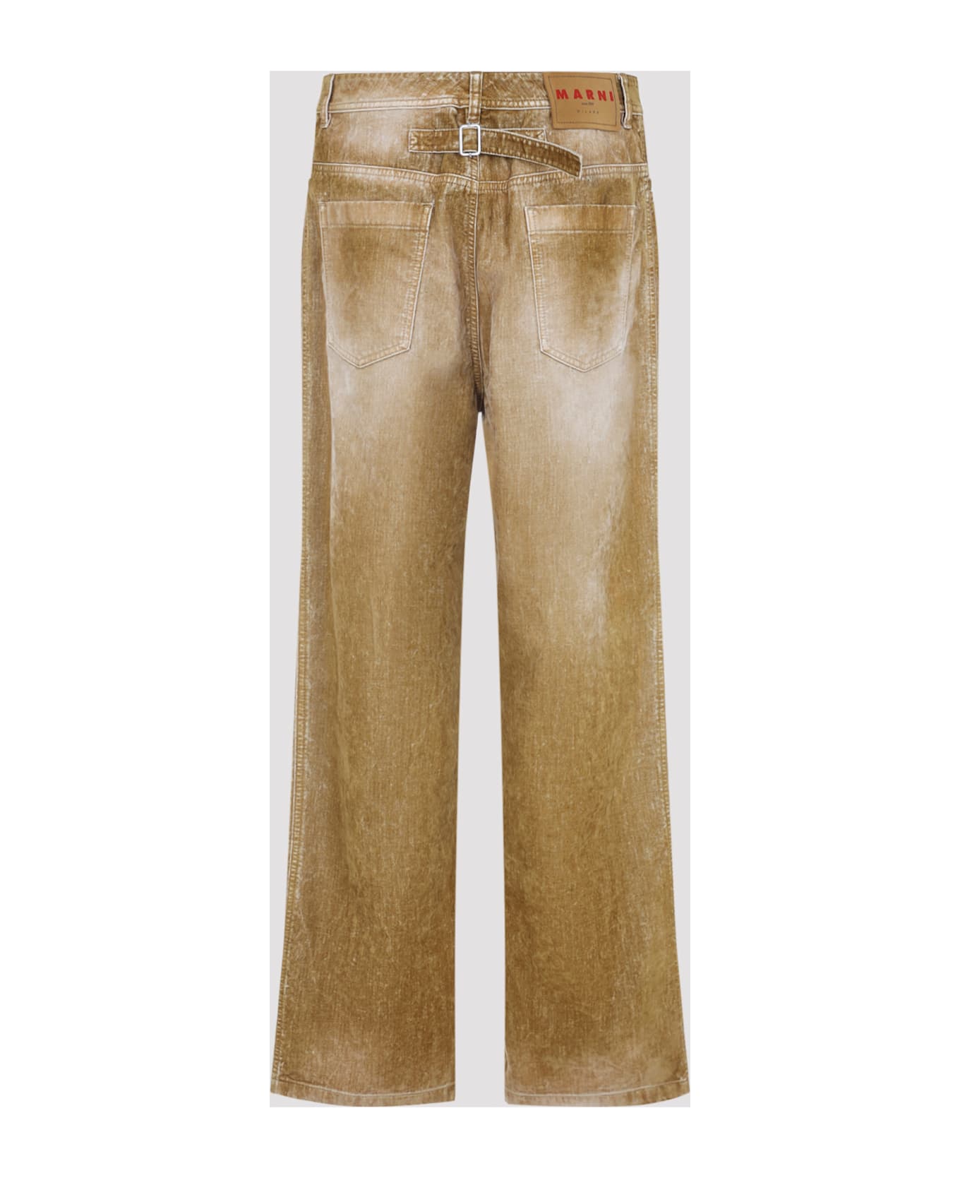 Marni Cotton Washed Jeans - Moccasin