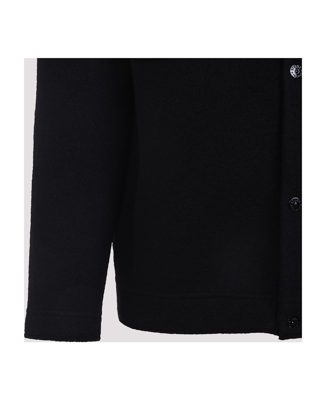 Stone Island Virgin Wool Cardigan - Black
