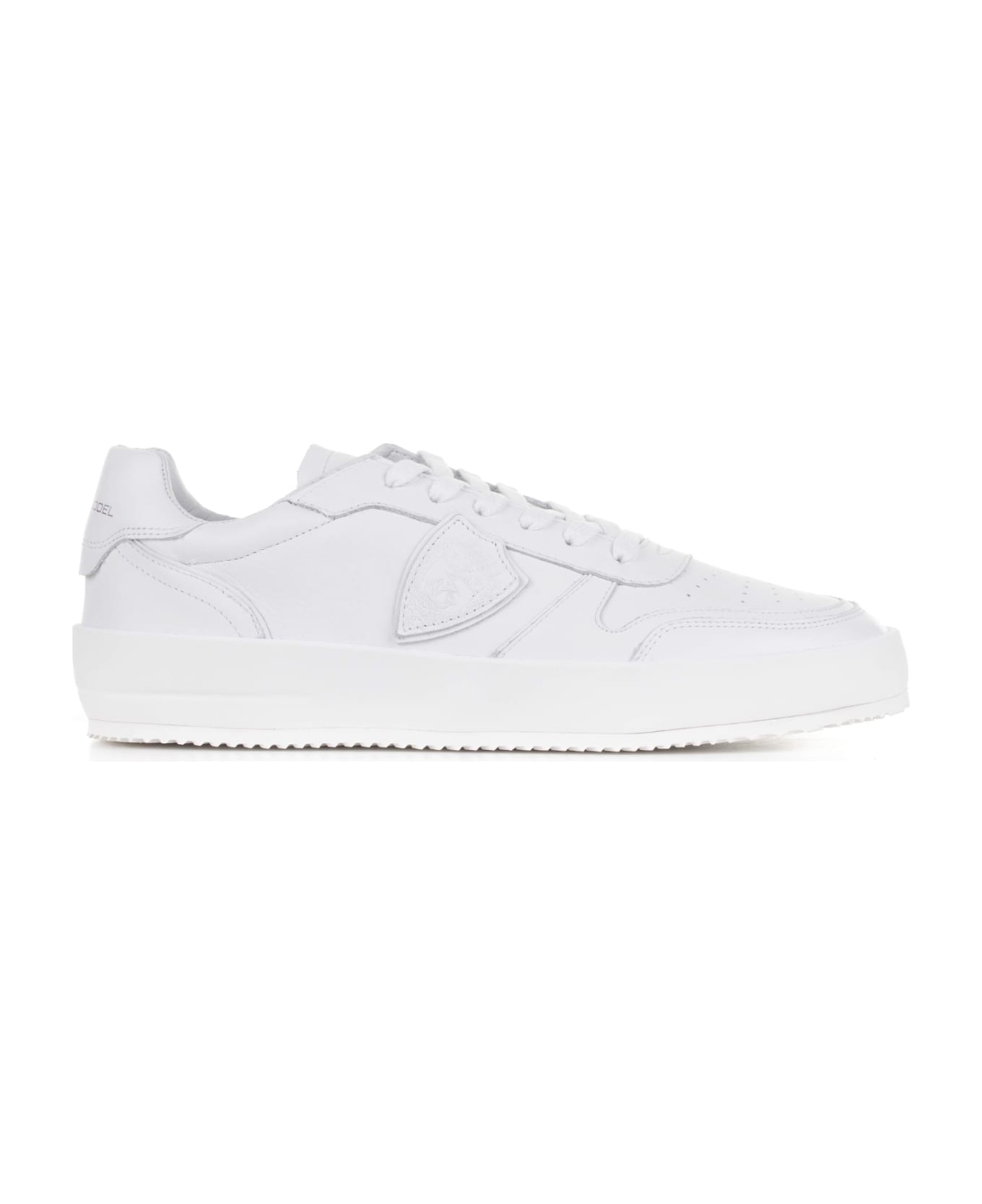 Philippe Model Nice White Low Sneakers For Men - BLANC