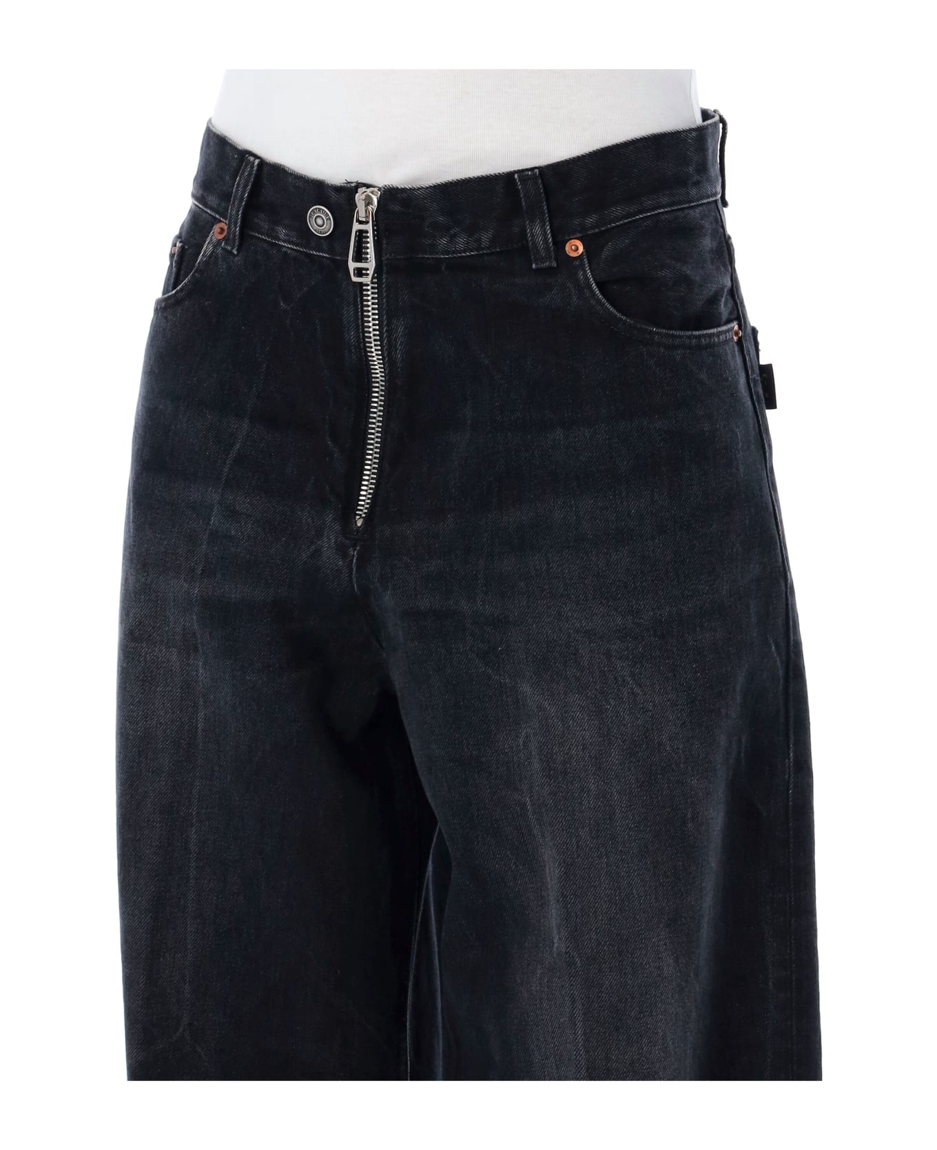 Haikure Bethany Zipped Jeans - BASSANO BLACK デニム