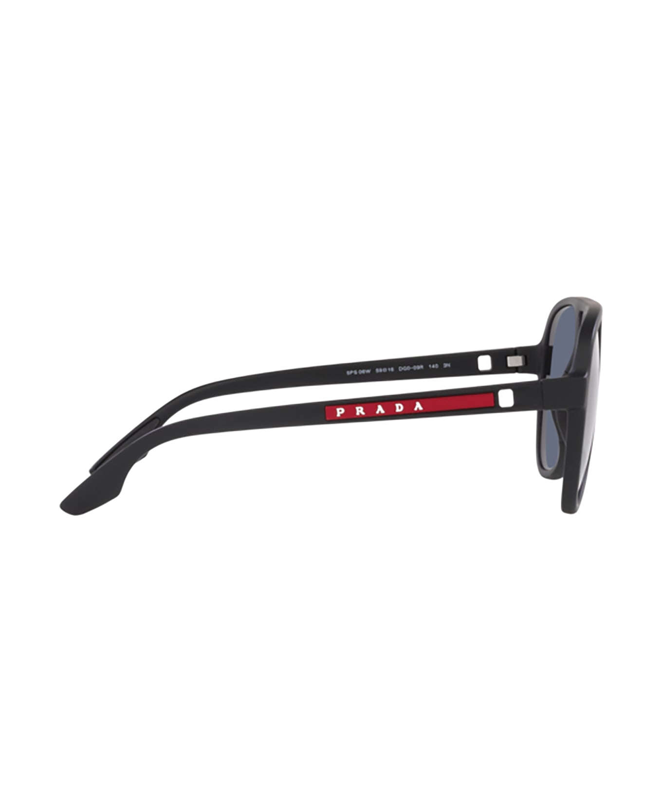 Prada Linea Rossa Ps 06ws Black Rubber Sunglasses - Black Rubber