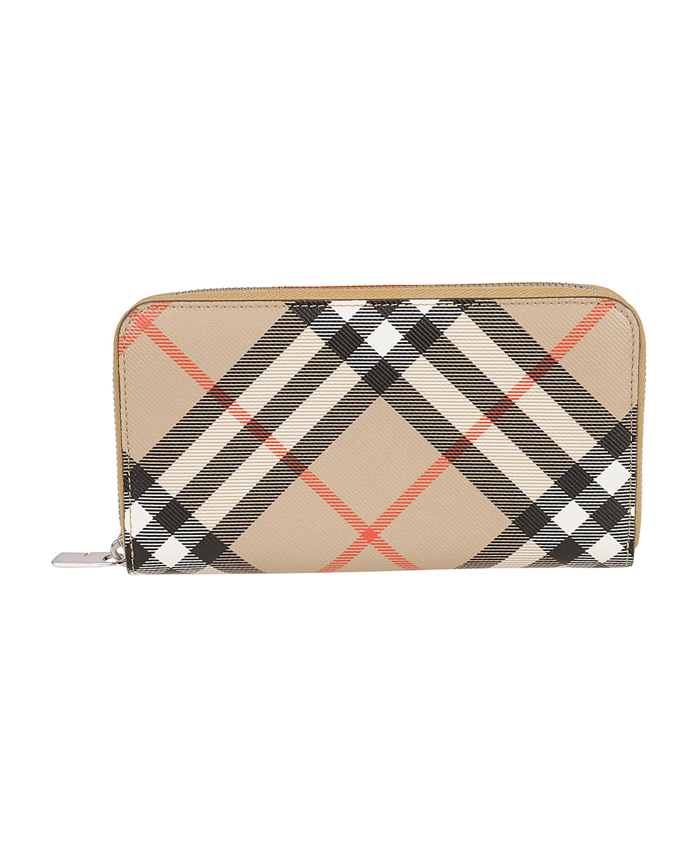 Burberry Check Zip-around Wallet - Sand