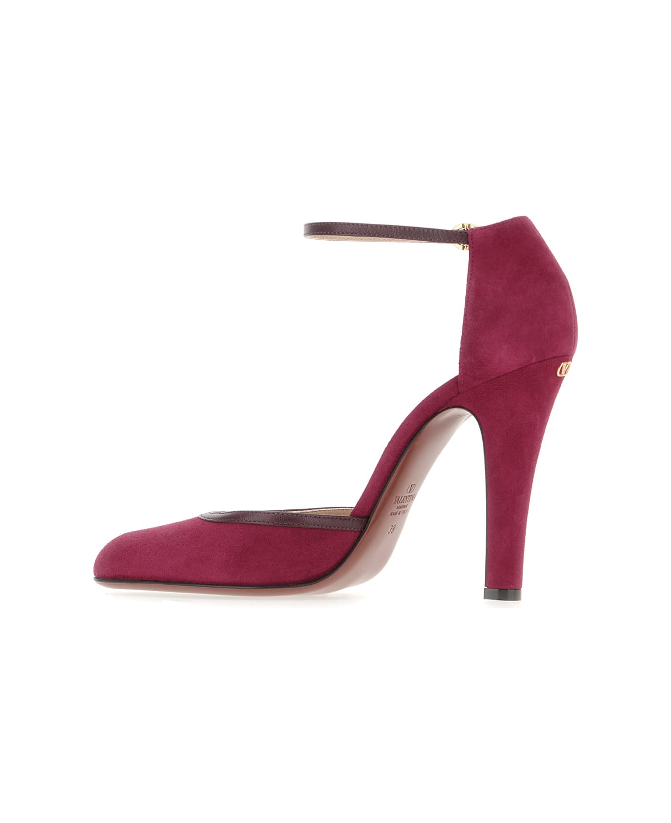 Valentino Garavani Grape Suede Pumps - INSOLENT DARK GARNET
