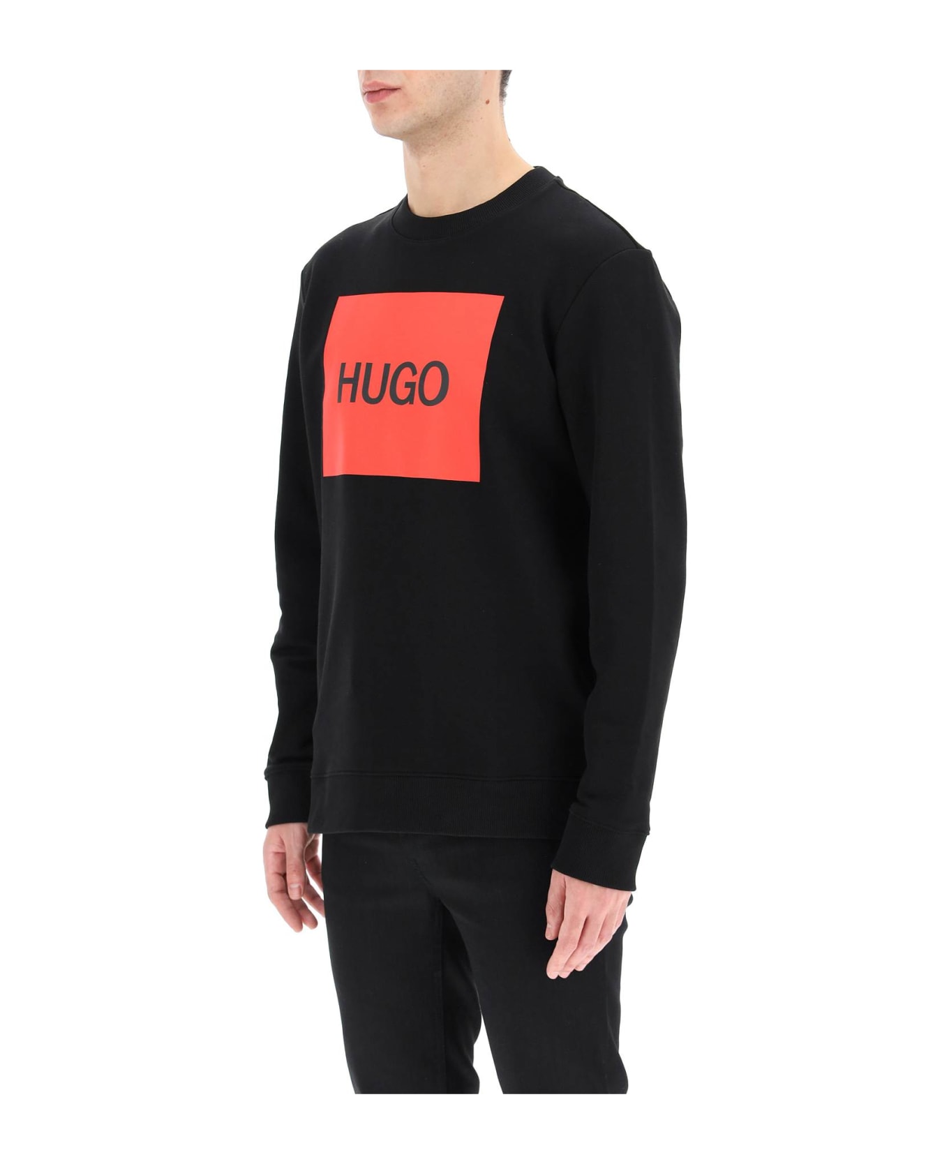 Hugo Boss Duragol Logo Box Sweatshirt - BLACK 001 (Black)