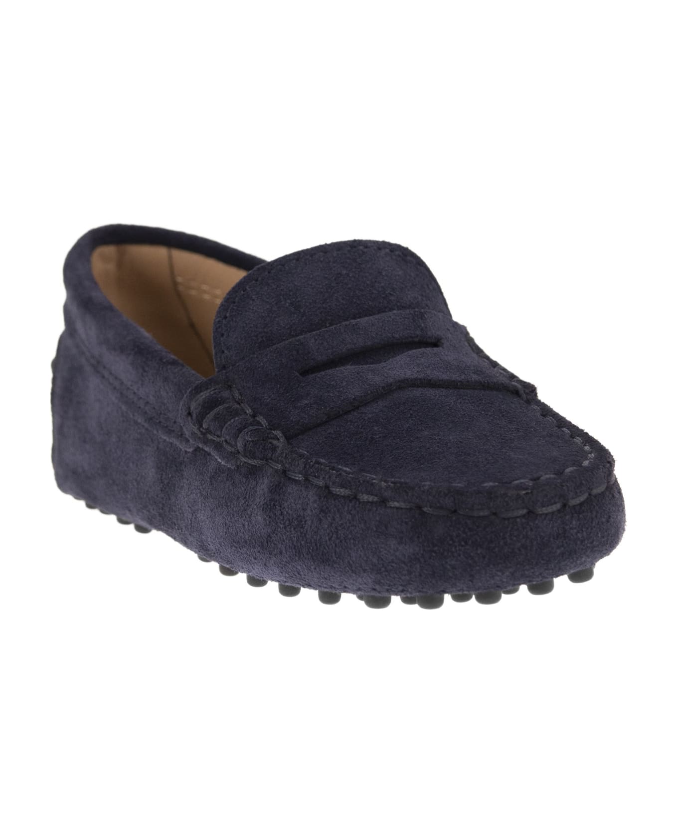 Tod's Suede Loafer - Blue シューズ