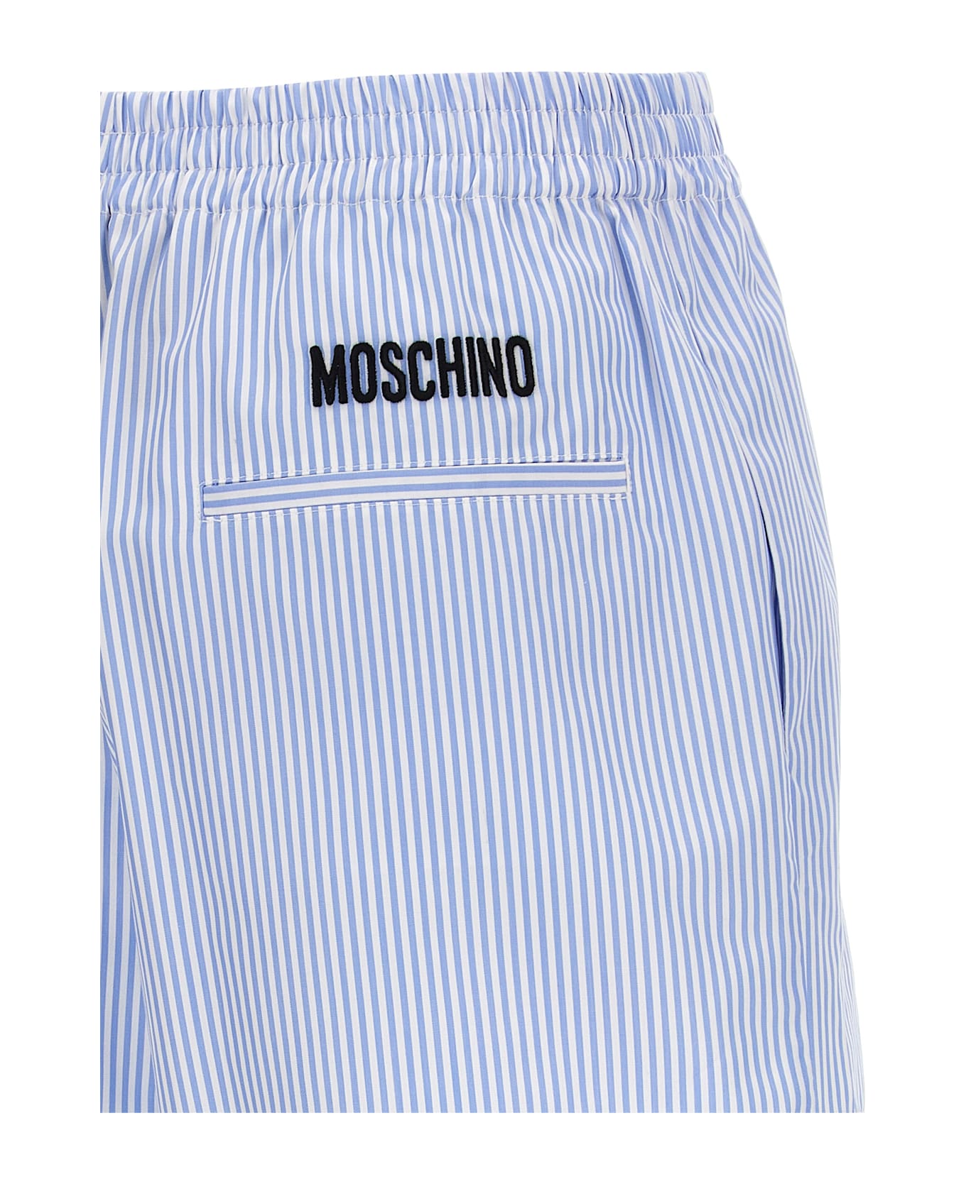 Moschino Poplin Shorts - BLUE/WHITE