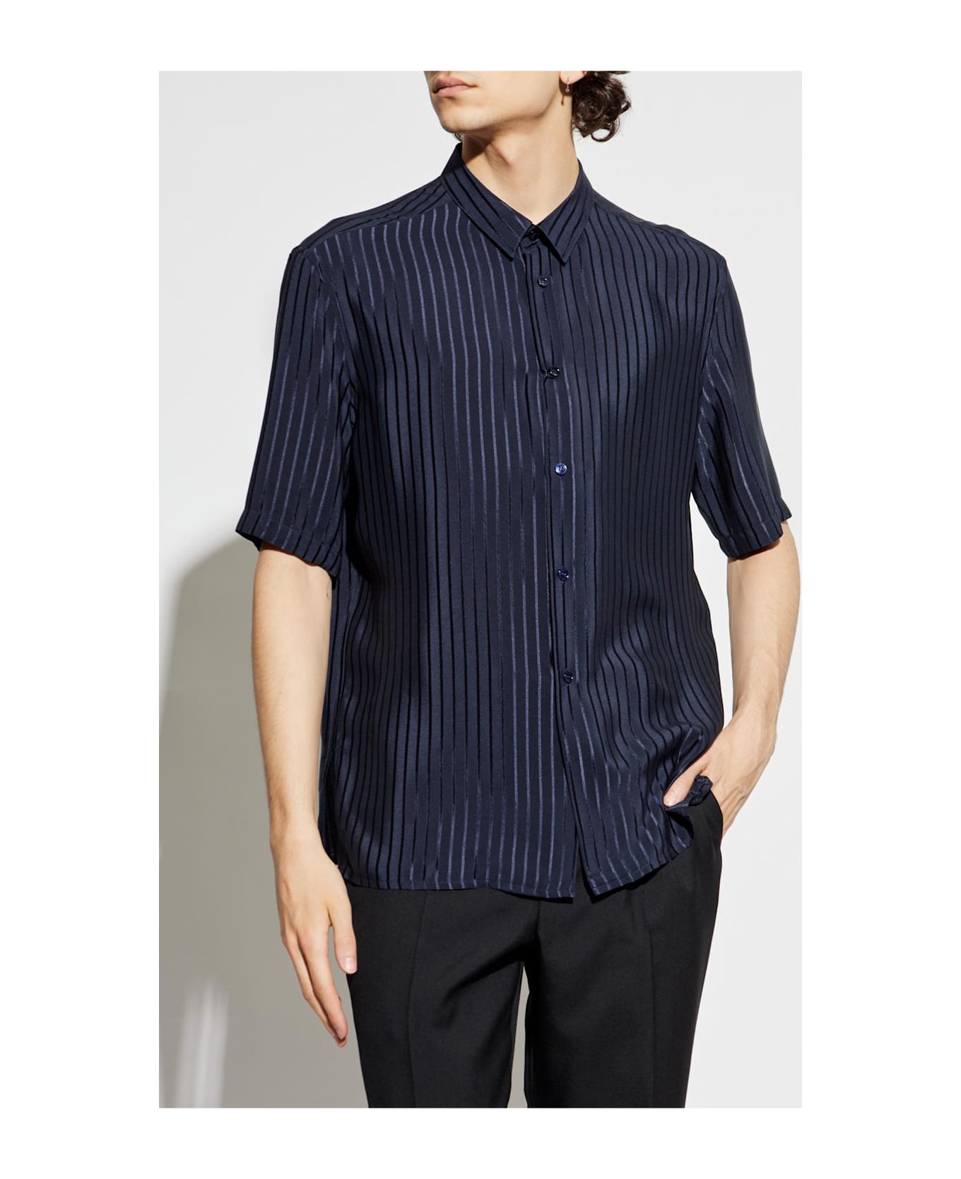 Saint Laurent Silk Shirt - Blue