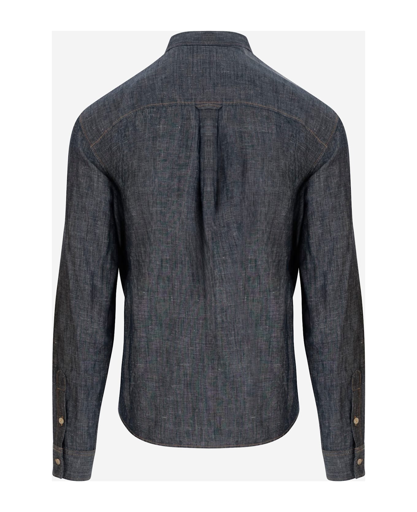 Dsquared2 Cotton And Linen Shirt - Blue