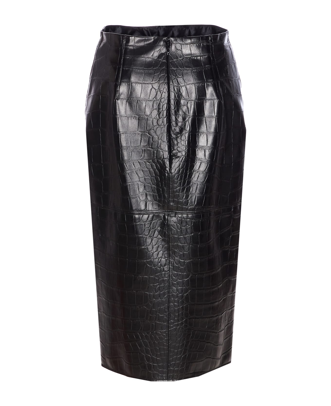 Elisabetta Franchi Midi Skirt - Black