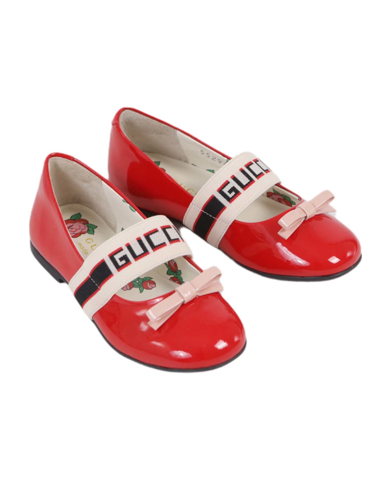 Gucci Patent Leather Ballet Flat - Red