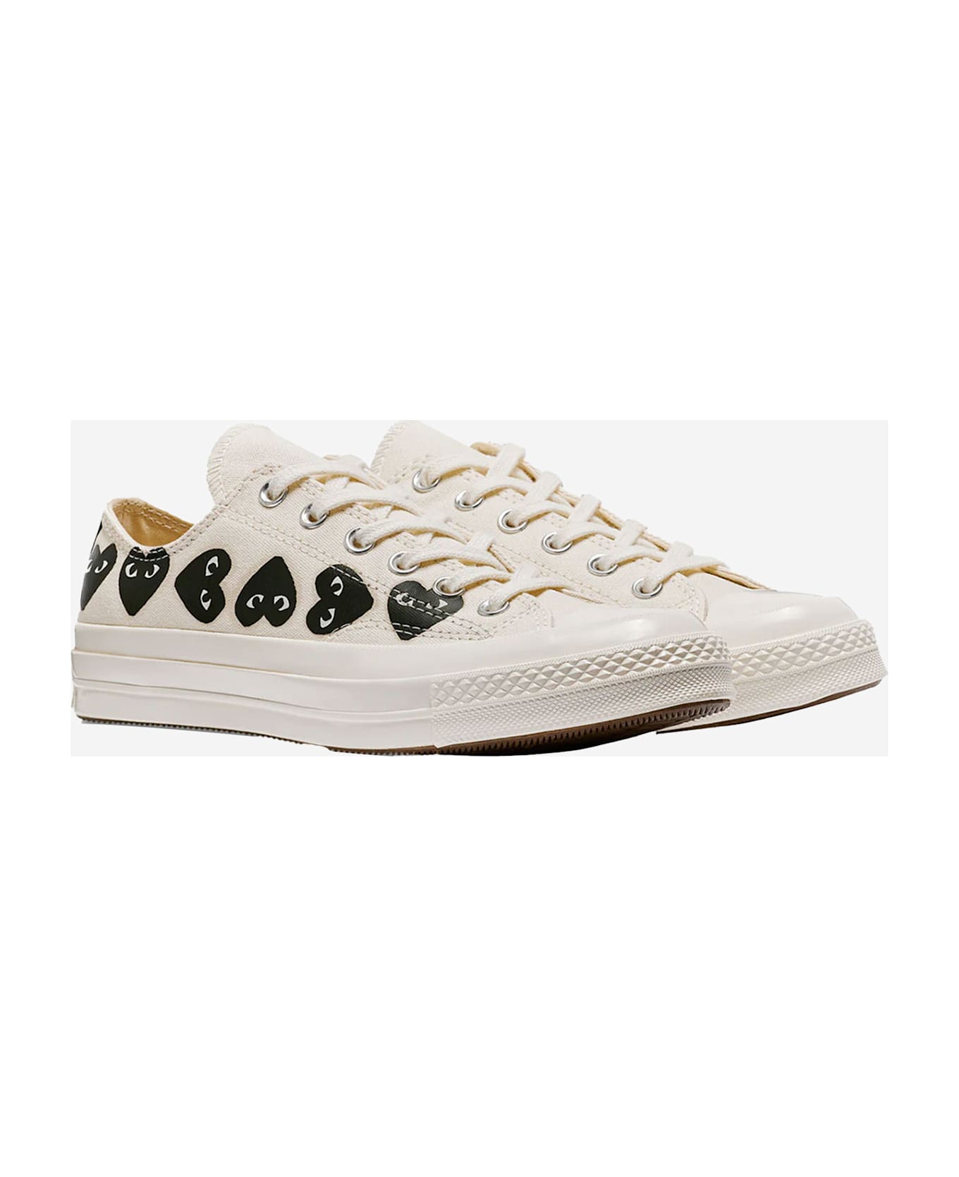 Comme des Garçons Play Sneakers Play X Converse In Canvas - White