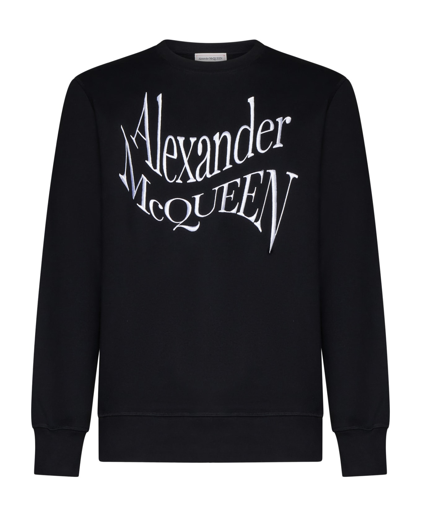 Alexander McQueen Warped Logo Sweatshirt - Black