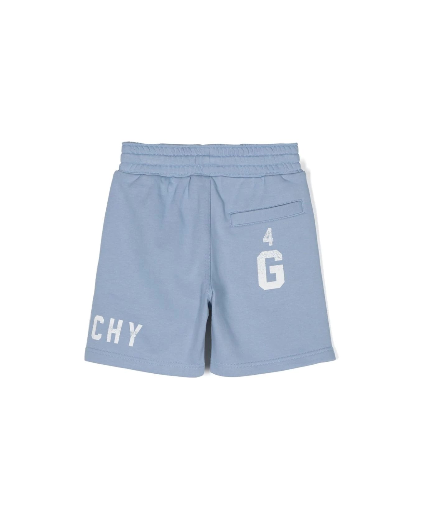 Givenchy Shorts With Print - Light blue