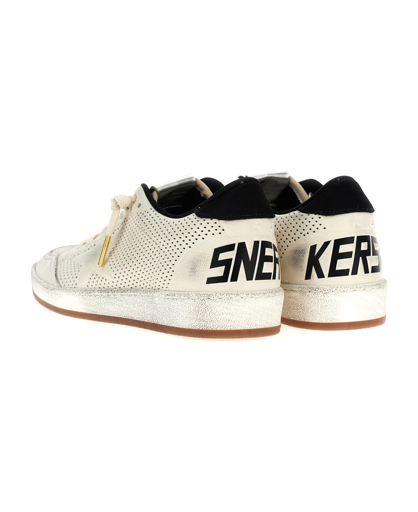 Golden Goose 'ball Star' Sneakers - White/Black