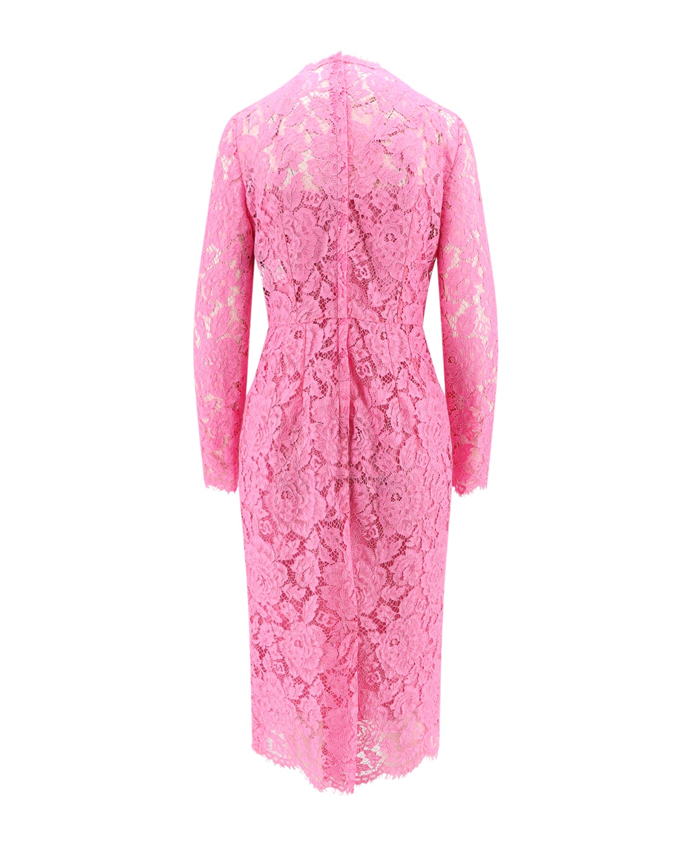 Dolce & Gabbana Lace Sheath Dress - Pink