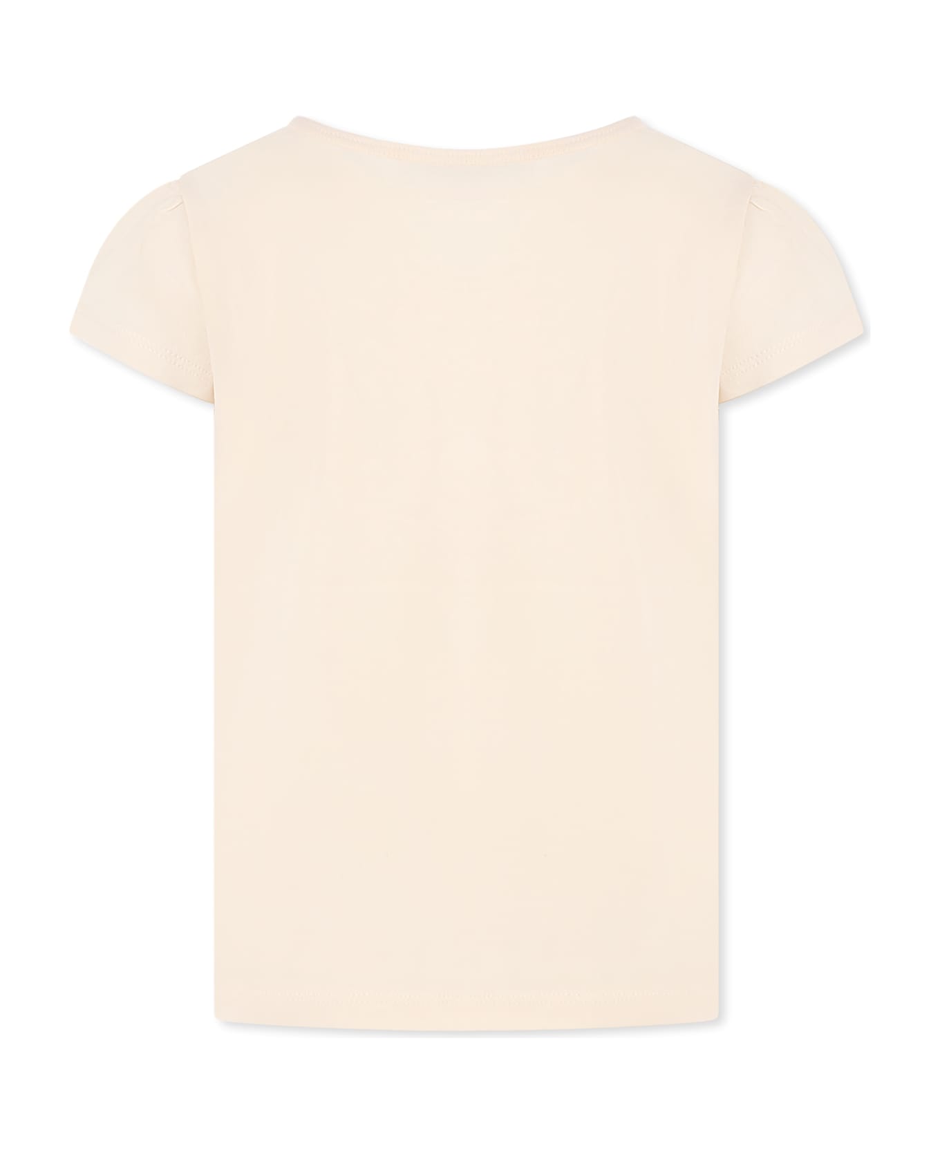 Bonpoint Pink T-shirt For Girl With Writing - Pink