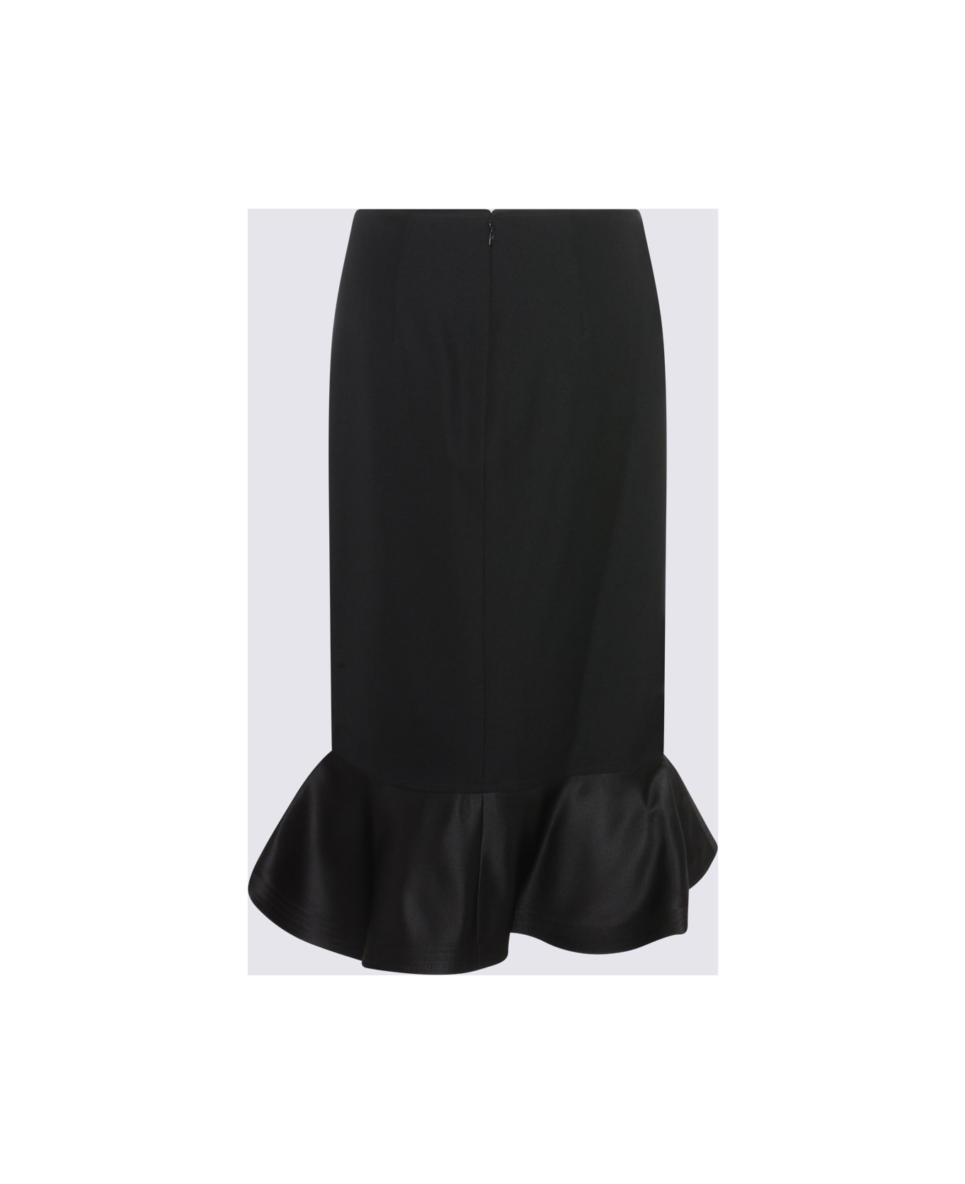 Fendi Black Wool Skirt - Black