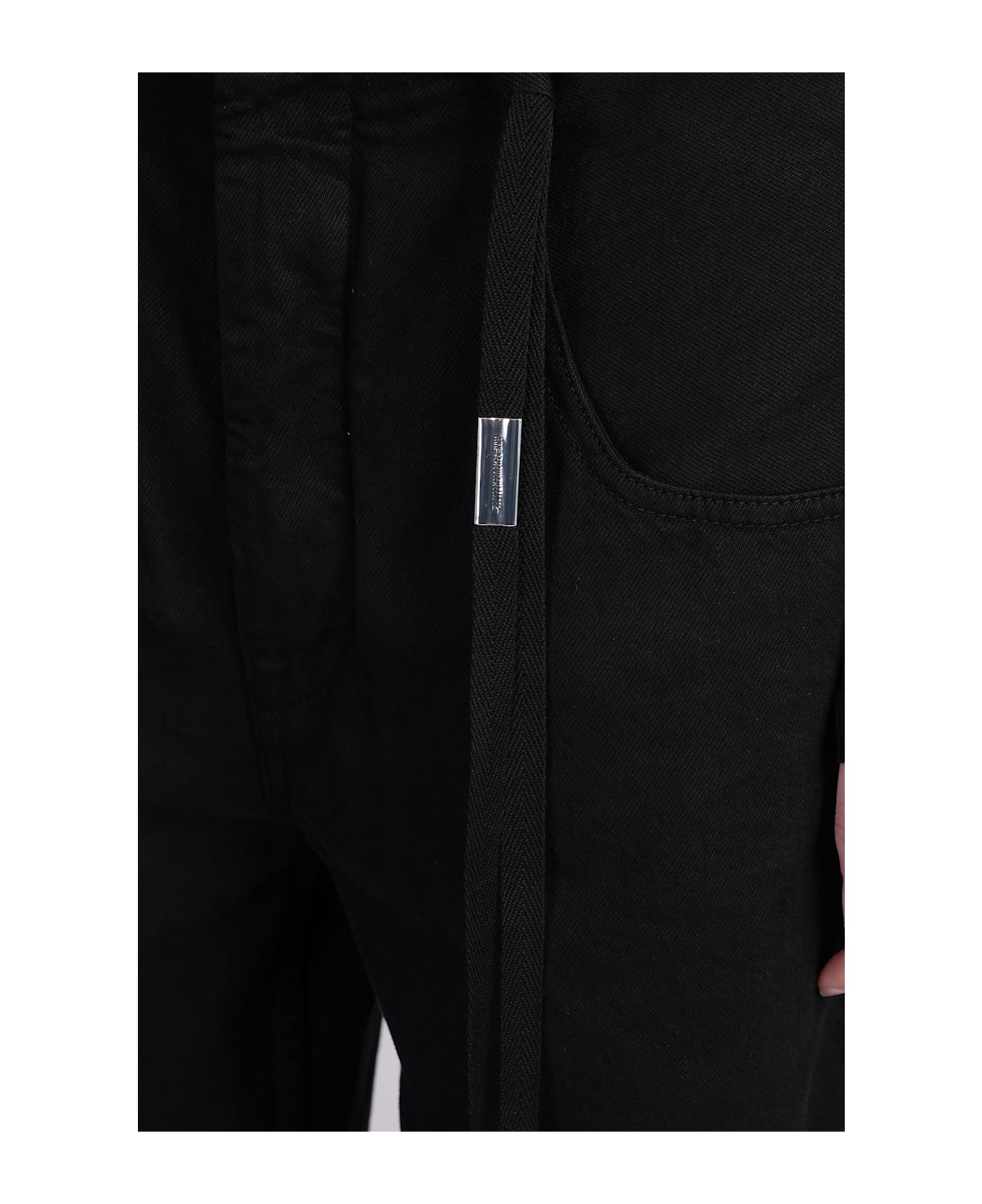 Ann Demeulemeester Claire Jeans In Black Denim - black