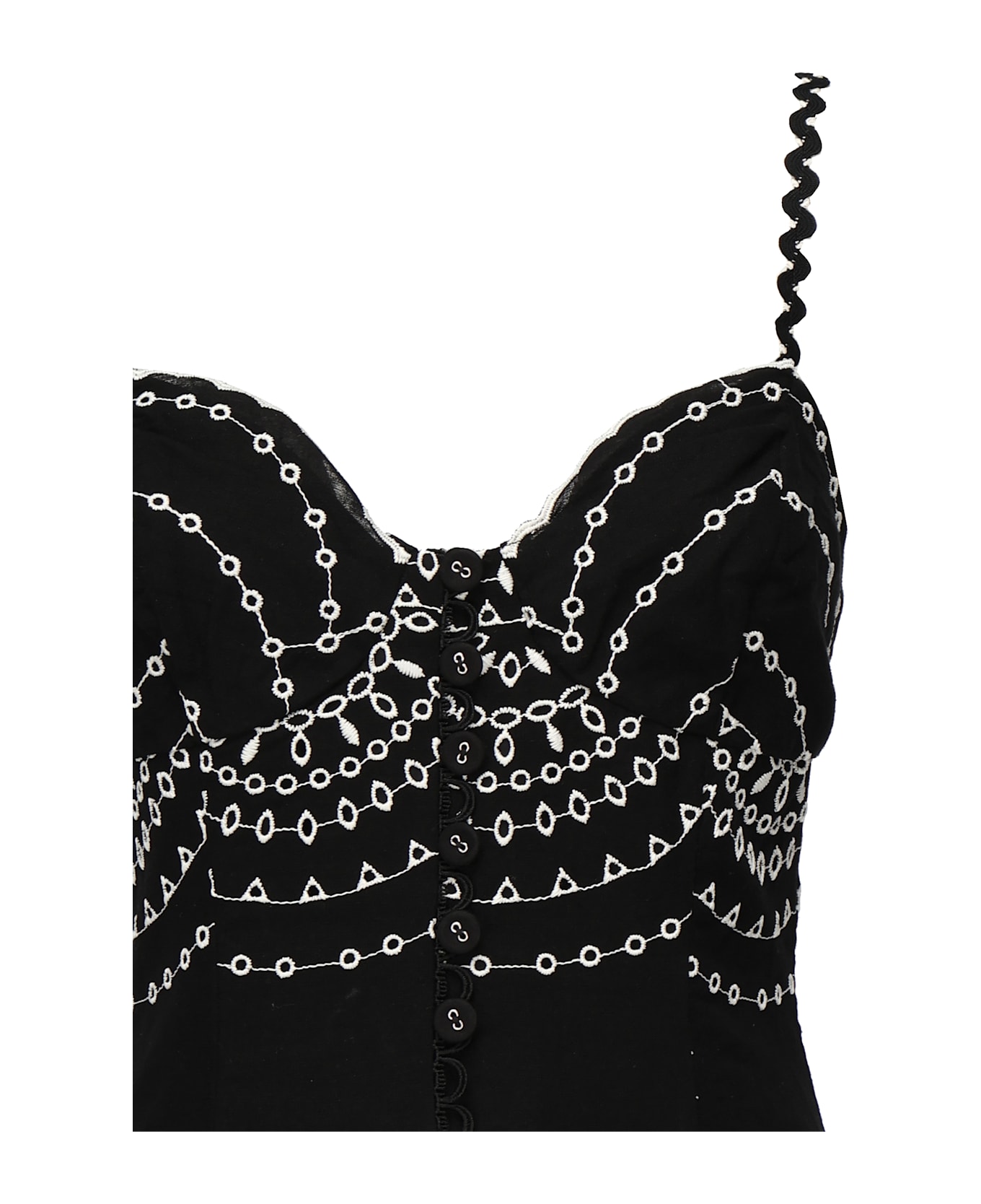 Charo Ruiz Catta Long Dress - Black